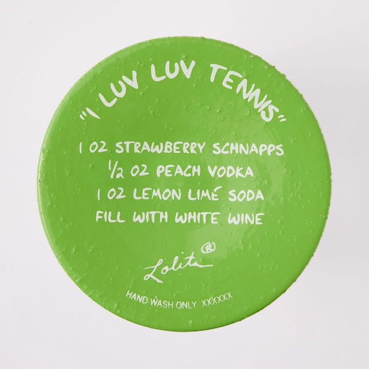 I Luv Luv Wine Glass