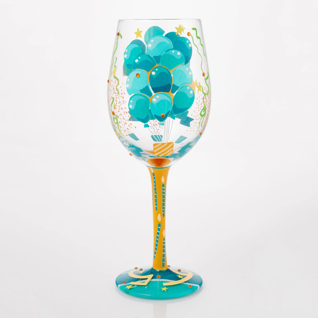 Happy 65th Birthday Wine Glass