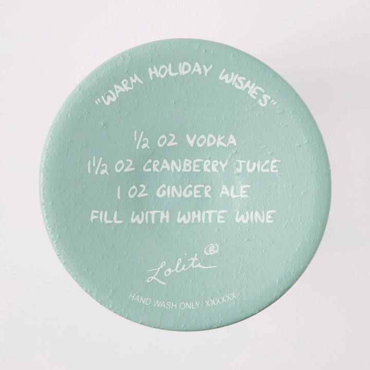 Warm Holiday Wishes Wine Glass