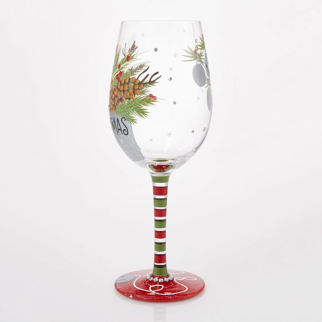 Best Christmas Ever Wine Glass