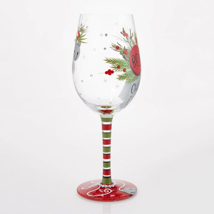 Best Christmas Ever Wine Glass