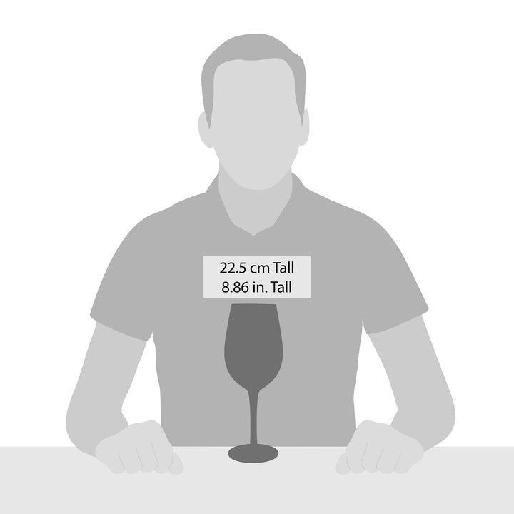 Blue Menagerie Wine Glass