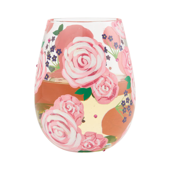 Pretty as a Peony Stemless Glass