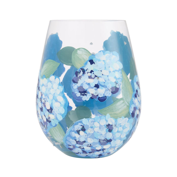 Hydrangea Stemless Glass