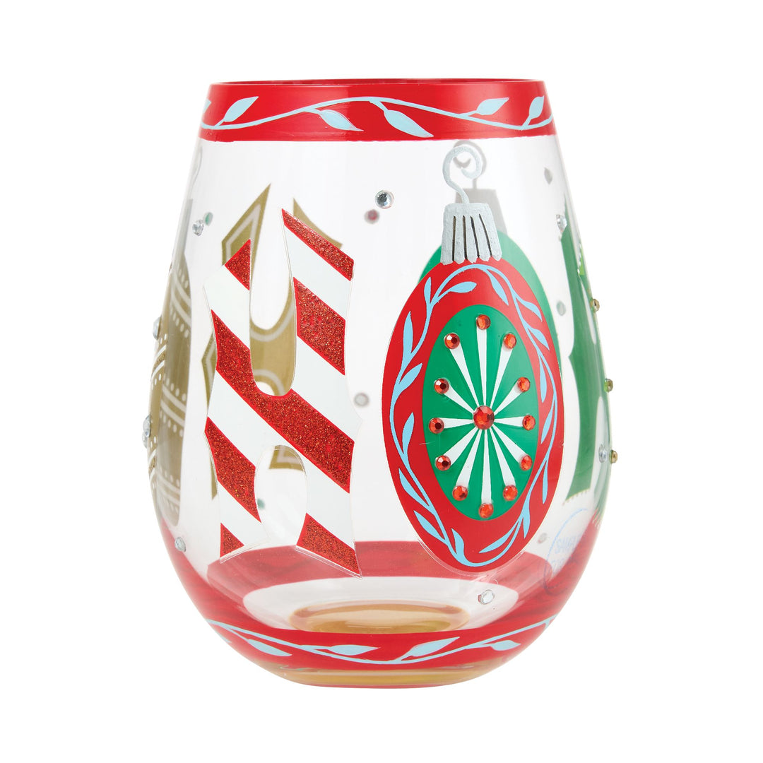 Ho Ho Ho Stemless Glass