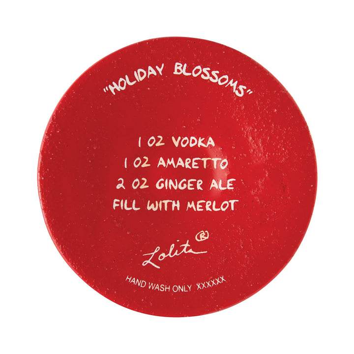 Holiday Blossoms Wine Glass