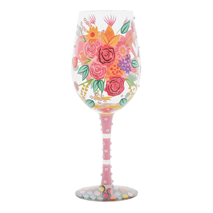 Glad You're My Mum Wine Glass