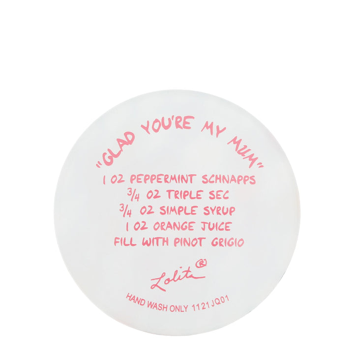 Glad You're My Mum Wine Glass