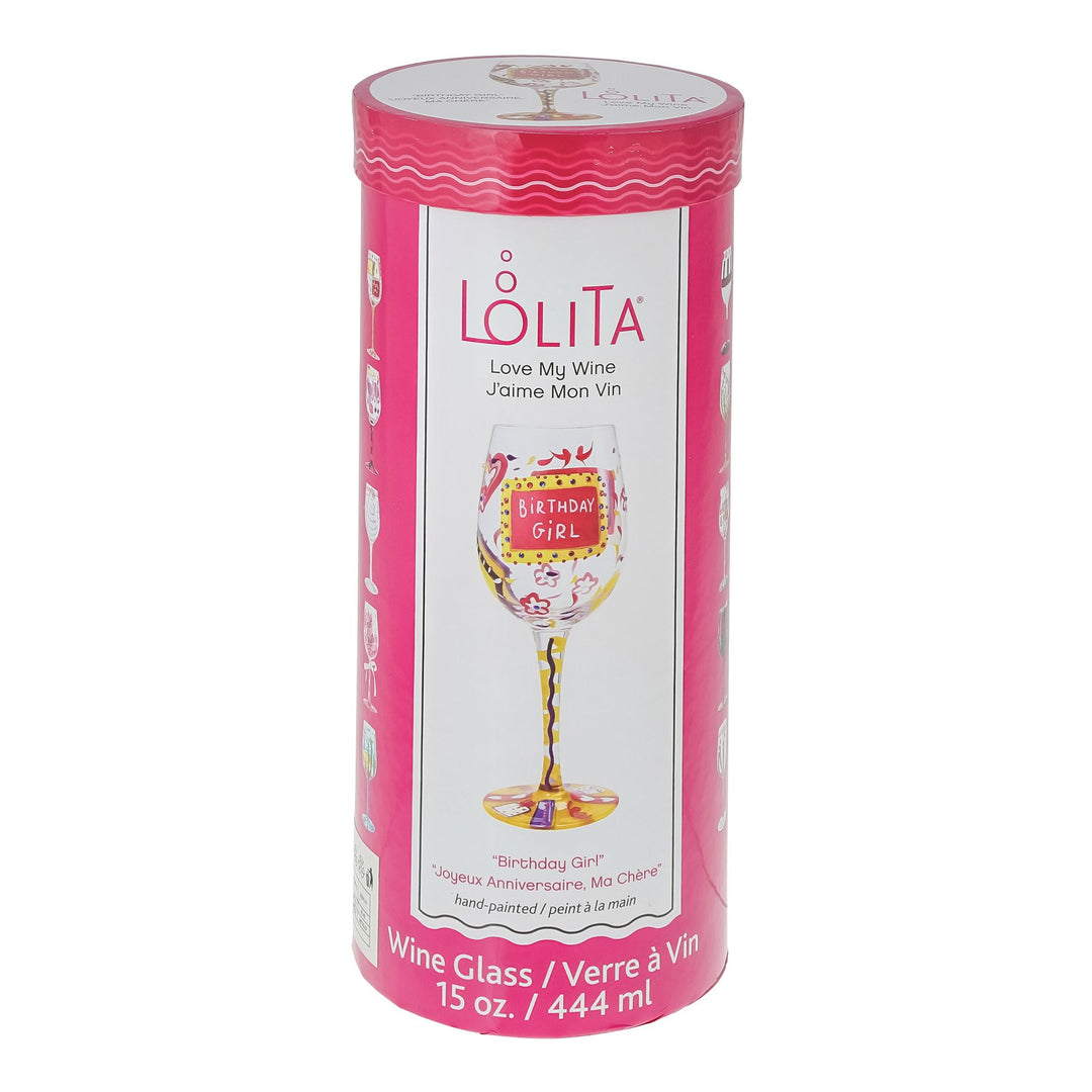 Lolita Birthday Girl Wine Glass by Lolita