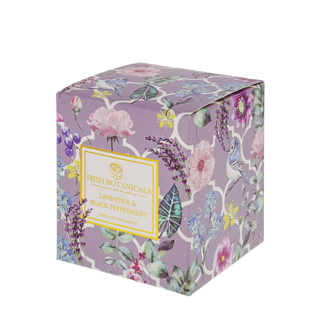 Lavender And Black Peppermint Candle by Irish Botanicals