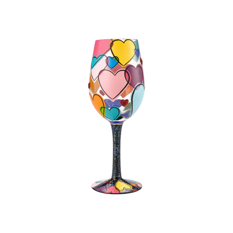 Lolita Love Is All Around Us Wine Glass by Lolita